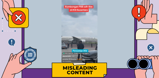 [SALAH] PBB Datang ke Indonesia untuk Resmikan IKN