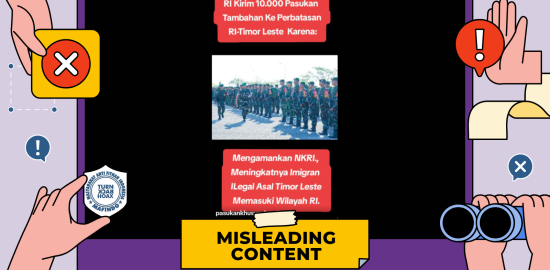 [SALAH] Klaim RI Kirim 10.000 Pasukan ke Perbatasan Timor Leste Akibat Lonjakan Imigran