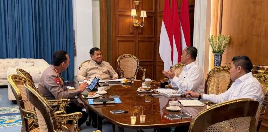 Presiden Prabowo Terima Kapolri, Seskab: Polri Tekankan Komitmen Jaga Stabilitas Nasional
