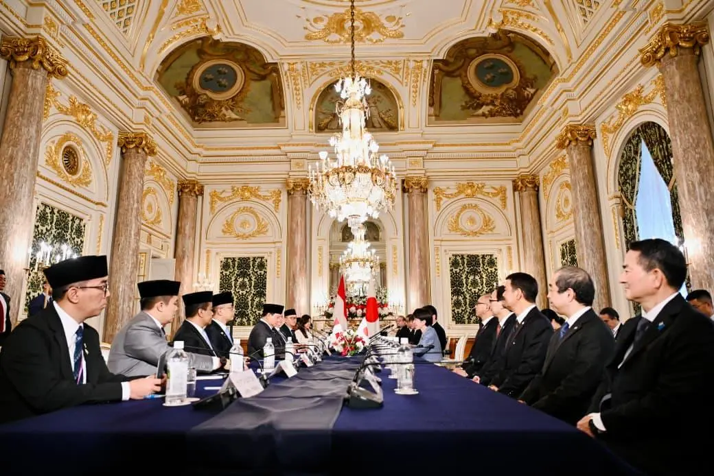 Di Istana Akasaka, Presiden Prabowo dan PM Sanae Bahas Kerja Sama Ekonomi, Energi, dan Investasi