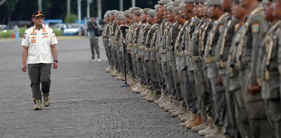 500 Personel Satpol PP Disiagakan Bantu Pengamanan Aksi Penyampaian Pendapat