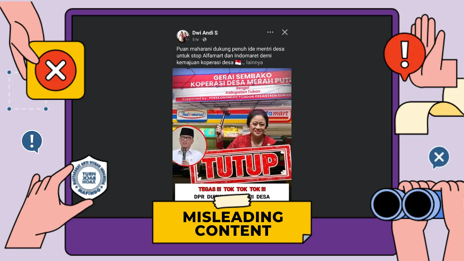 [SALAH] DPR Dukung Penutupan Indomaret dan Alfamart demi Koperasi Desa Merah Putih