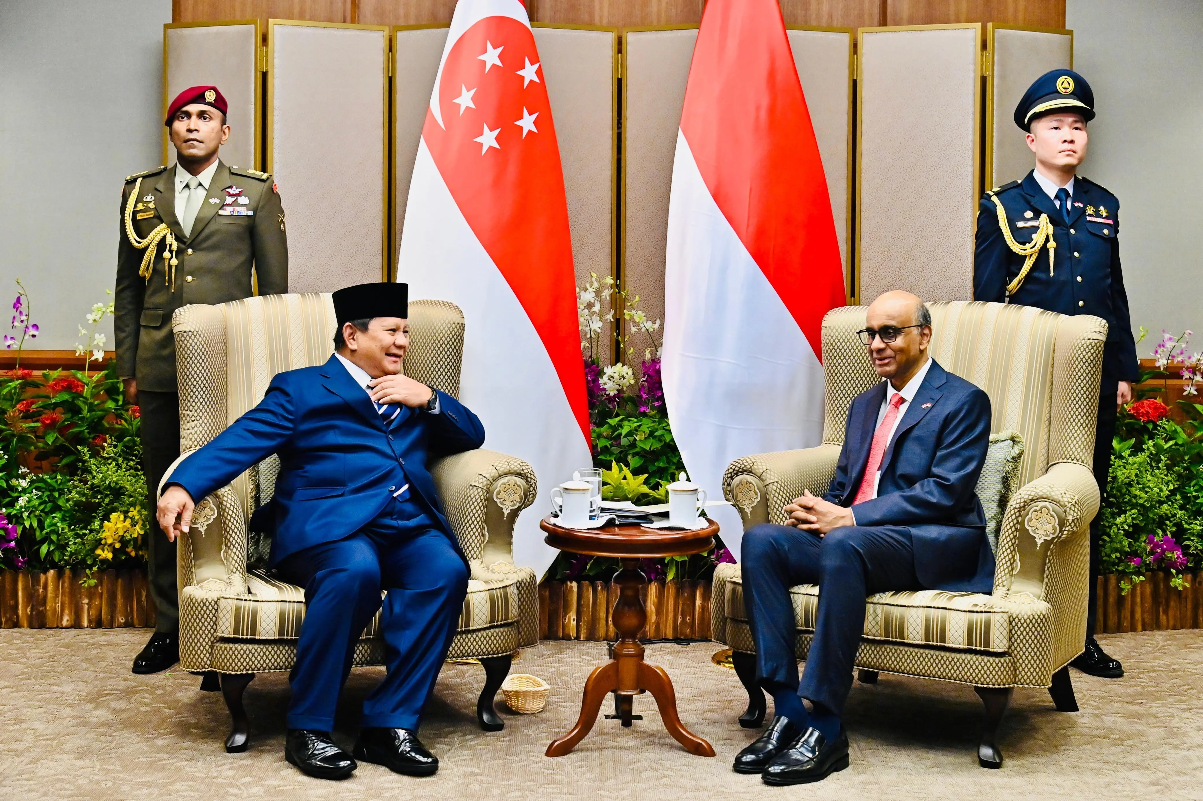 Gelar Courtesy Call, Presiden Prabowo dan Presiden Tharman Bahas Hubungan Indonesia–Singapura