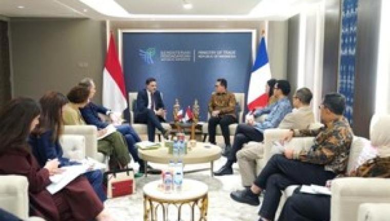 Pertemuan Bilateral Mendag Busan dan Mendag Prancis Saint-Martin, Bahas Penyelesaian Indonesia-EU CEPA