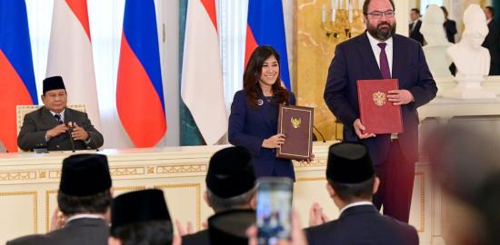 Presiden Prabowo dan Presiden Putin Saksikan Pertukaran MoU Strategis