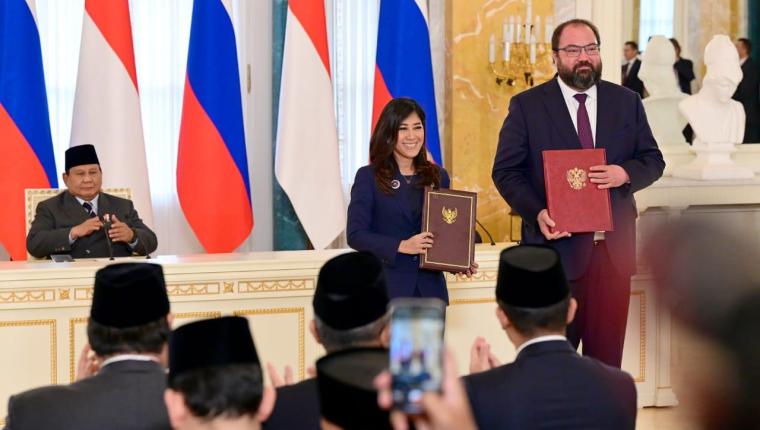 Presiden Prabowo dan Presiden Putin Saksikan Pertukaran MoU Strategis