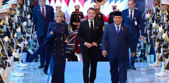 Presiden Prabowo Gelar Jamuan Kenegaraan untuk Presiden Prancis Emmanuel Macron di Istana Negara
