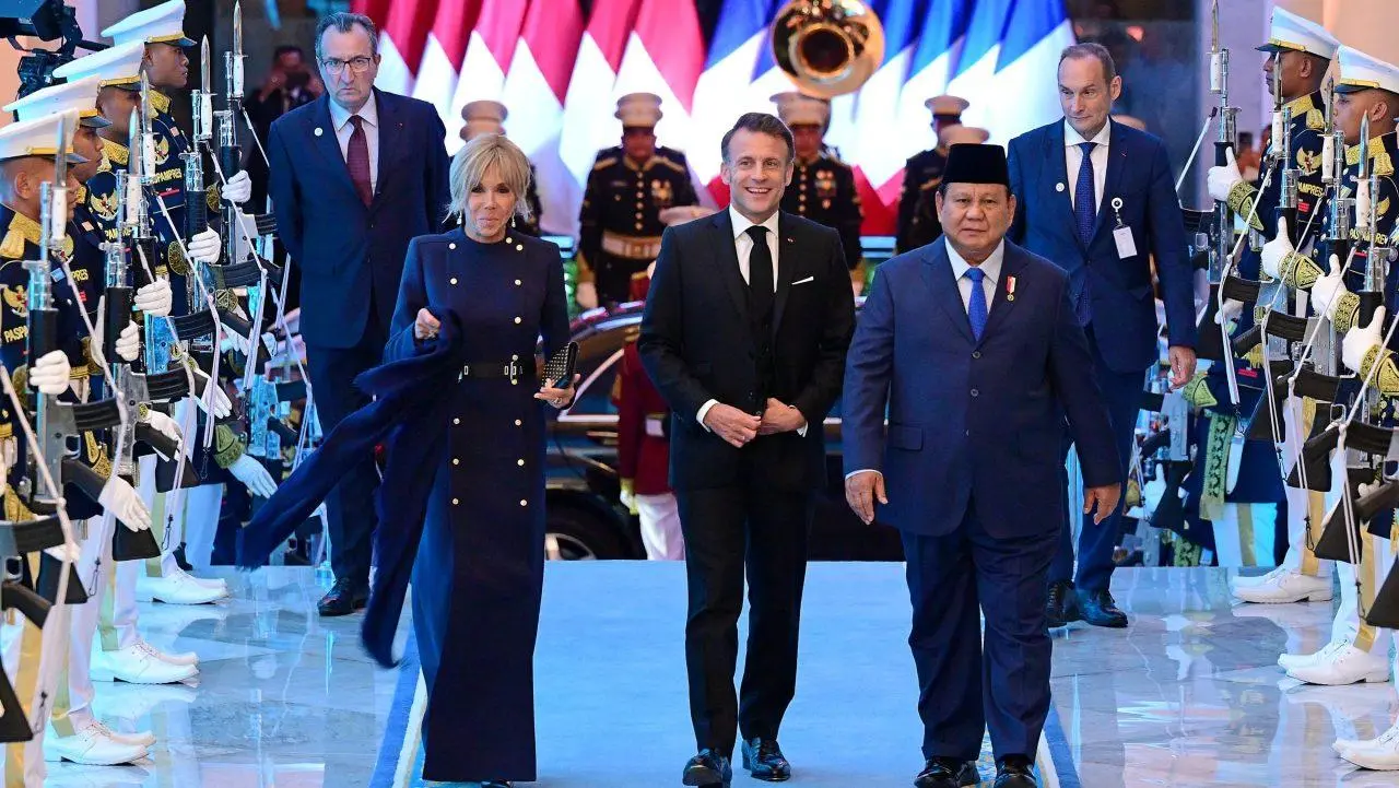 Presiden Prabowo Gelar Jamuan Kenegaraan untuk Presiden Prancis Emmanuel Macron di Istana Negara