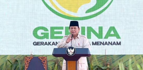 Presiden Prabowo Subianto Resmi Luncurkan Program Gerakan Indonesia Menanam (Gerina)