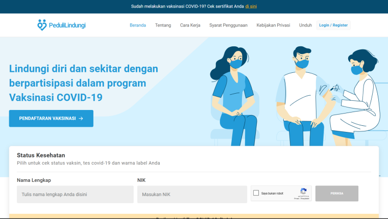 Komdigi Take Down PeduliLindungi.id yang Disusupi Konten Judi
