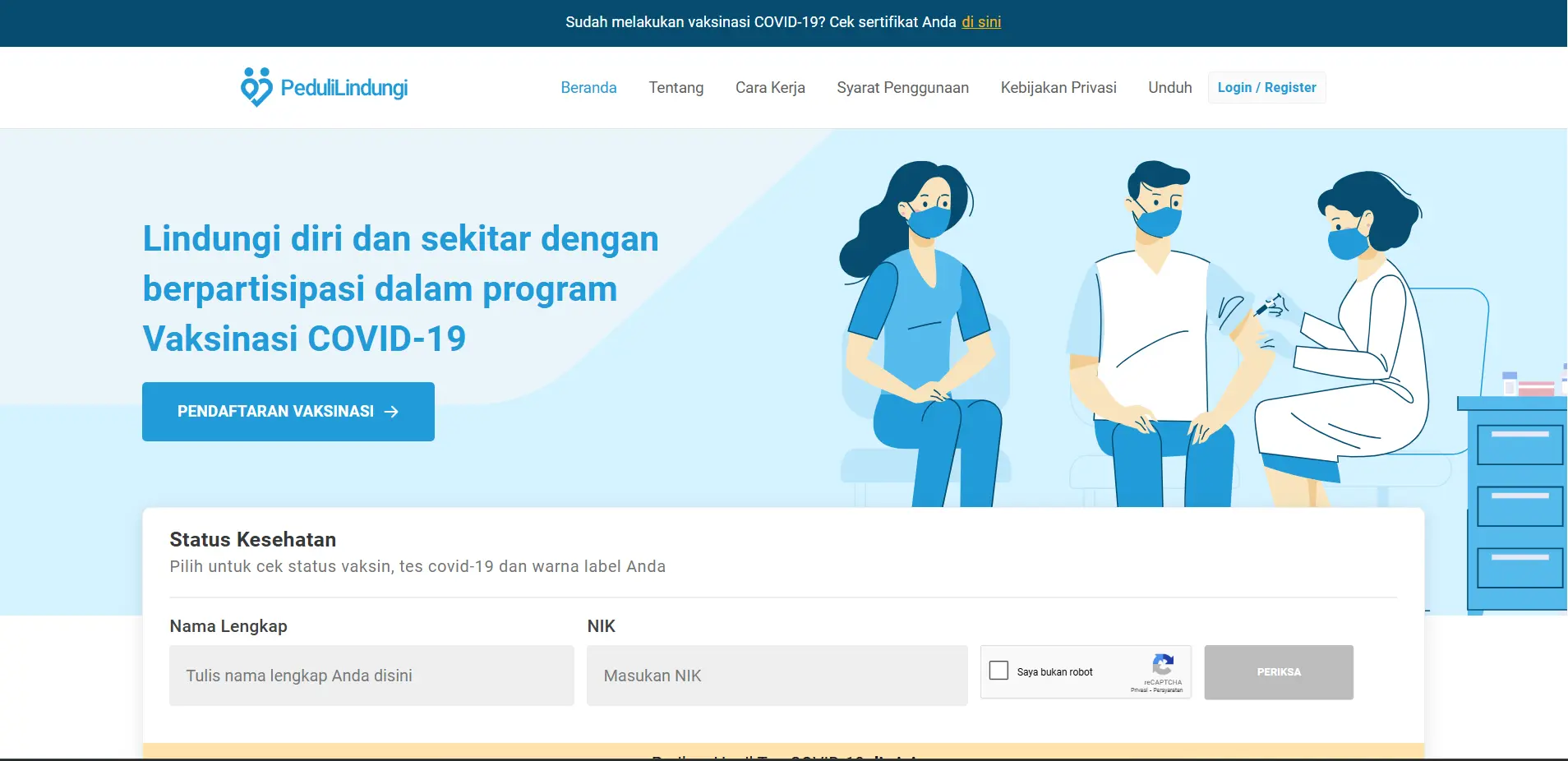 Komdigi Take Down PeduliLindungi.id yang Disusupi Konten Judi