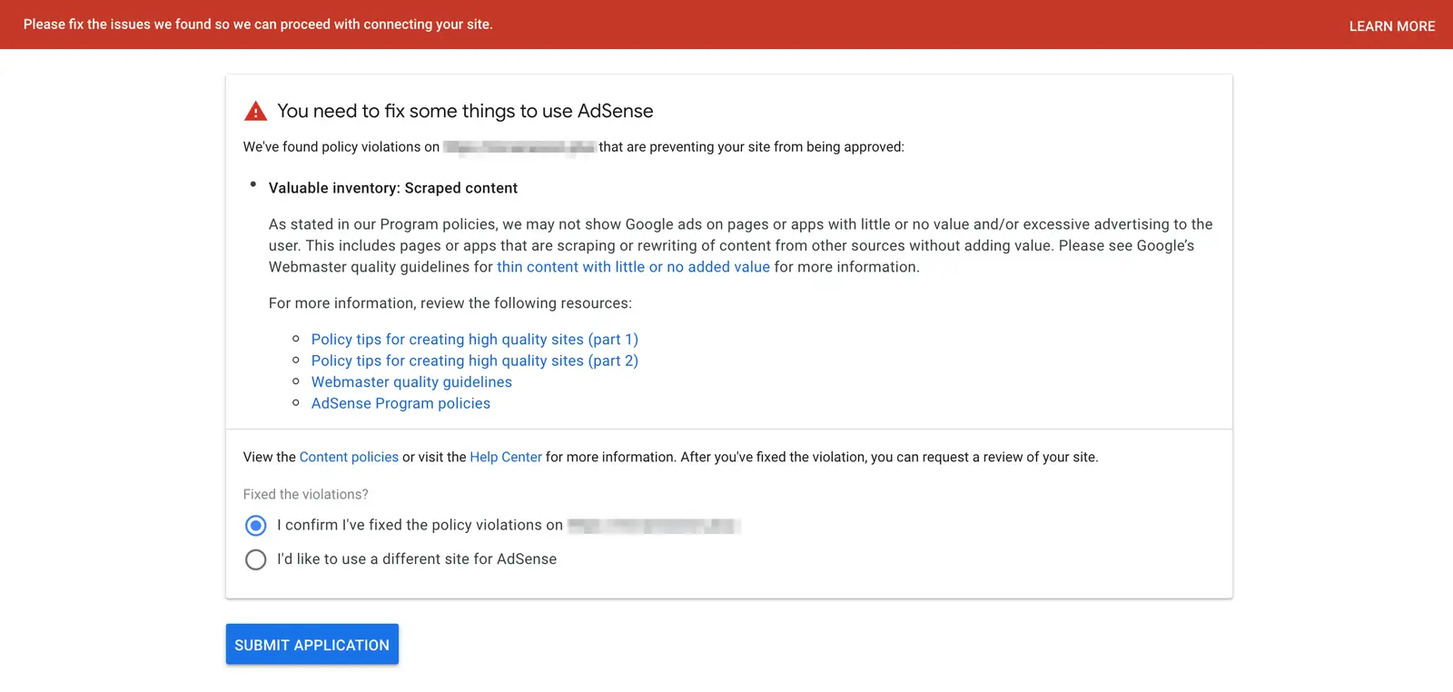 Tujuh Alasan Pengajuan Google AdSense Ditolak dan Solusinya